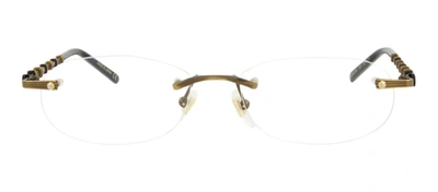 Shop Gucci Gg0857oj 001 Oval Eyeglasses Mx In Clear