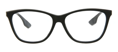 Shop Mcq By Alexander Mcqueen Mq0088o 001 Oval Eyeglasses Mx In Clear