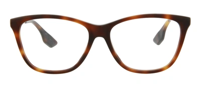 Shop Mcq By Alexander Mcqueen Mq0088o 002 Oval Eyeglasses Mx In Clear