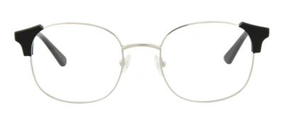 Shop Mcq By Alexander Mcqueen Mq0159o 003 Oval Eyeglasses Mx In Clear