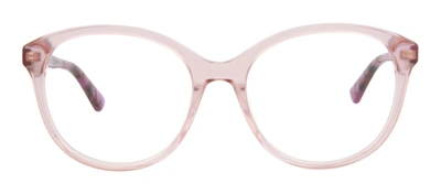 Shop Mcq By Alexander Mcqueen Mq0275o 003 Round Eyeglasses Mx In Clear