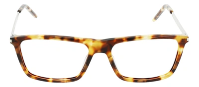 Shop Saint Laurent Sl344 009 Flattop Eyeglasses Mx In Clear