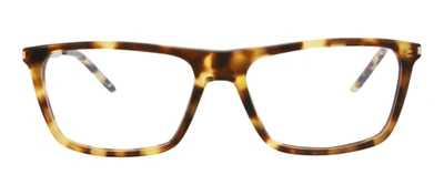 Shop Saint Laurent Sl344 004 Flattop Eyeglasses Mx In Clear