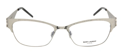 Shop Saint Laurent Slm44 003 Cat Eye Eyeglasses Mx In Clear