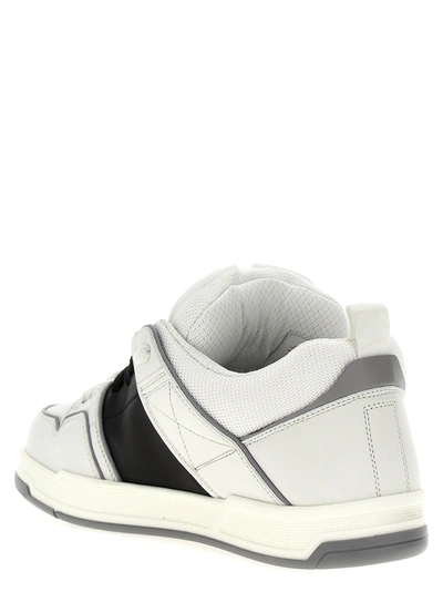 Shop Valentino Open Skate Sneakers White/black