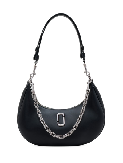 Shop Marc Jacobs Women's The Curve Leather Shoulder Bag In Black