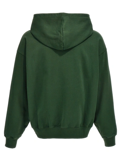 Shop Bally Printed Hoodie Sweatshirt Green