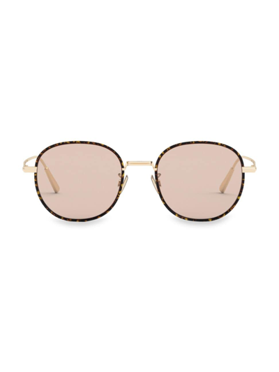 Shop Dior Men's Blacksuit S2u 52mm Geometric Sunglasses In Gold