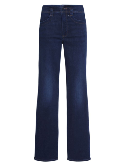 Shop Nydj Women's Marilyn High-rise Straight-leg Jeans In Palace