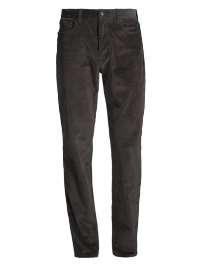 Shop Vince Men's Corduroy Five-pocket Relaxed-fit Pants In Dark Anchor Grey