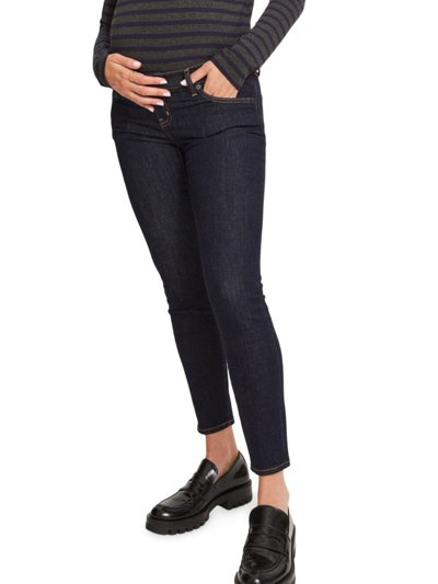 Shop Hatch Women's The Under The Bump Slim Maternity Jeans In Rinse