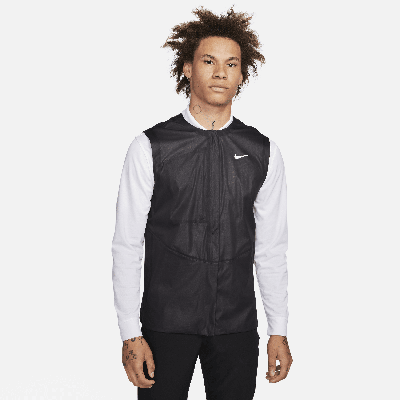 Shop Nike Men's Storm-fit Adv Golf Vest In Black