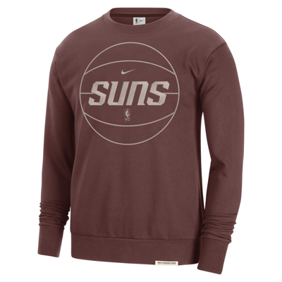 Shop Nike Phoenix Suns Standard Issue  Men's Dri-fit Nba Sweatshirt In Brown