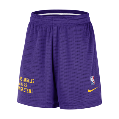 Shop Nike Los Angeles Lakers  Men's Nba Mesh Shorts In Purple