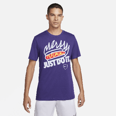 Shop Nike Men's Dri-fit Baseball T-shirt In Purple