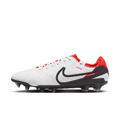 Shop Nike Men's Tiempo Legend 10 Pro Firm-ground Low-top Soccer Cleats In White