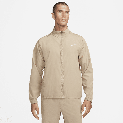 Shop Nike Men's Form Dri-fit Versatile Jacket In Brown