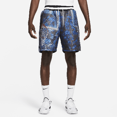 Shop Nike Men's Dna 8" Basketball Shorts In Blue