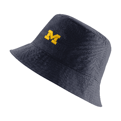 Shop Nike Michigan  Unisex College Bucket Hat In Blue