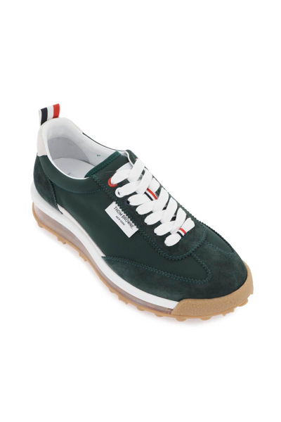 Shop Thom Browne 'tech Runner' Sneakers In Green