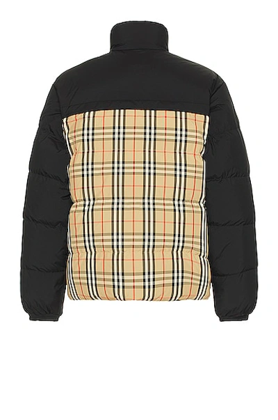 Shop Burberry Oakmere Puffer Jacket In Archive Beige Ip Chk