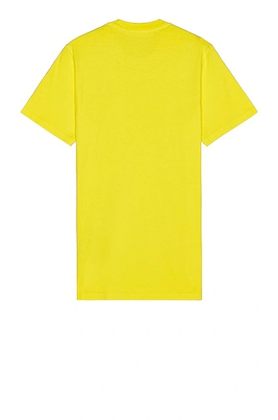 Shop Moncler T-shirt In Yellow