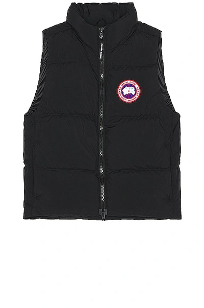 Shop Canada Goose Lawrence Puffer Vest In Black