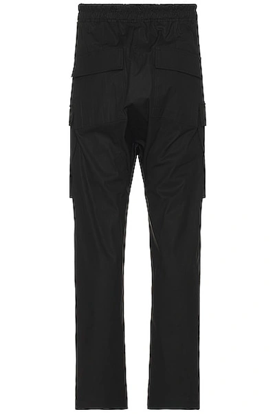 Shop Rick Owens Long Cargo Pants In Black