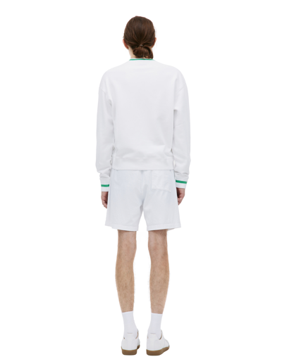 Shop Sporty And Rich White Serif Sweatshirt