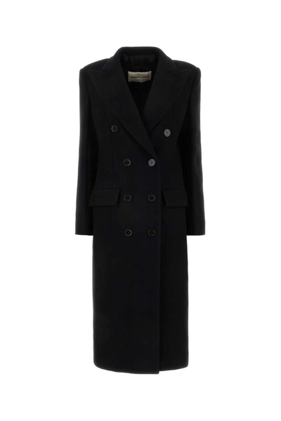 Alexandre Vauthier Tailored Double-breasted Wool Blend Coat In Black