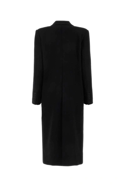Alexandre Vauthier Tailored Double-breasted Wool Blend Coat In Black