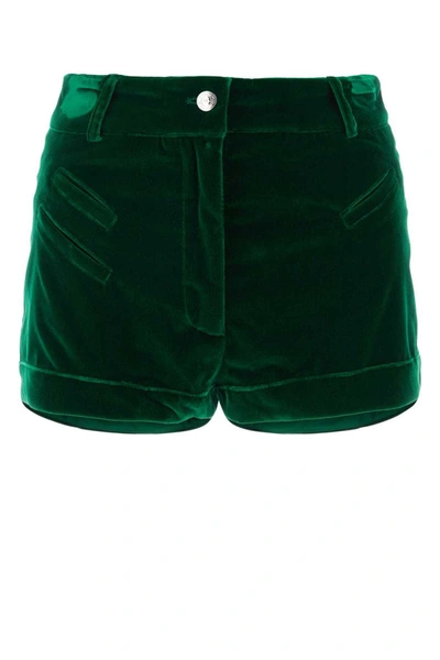 Shop Etro Shorts In Green