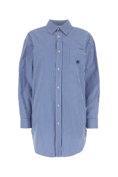 Shop Etro Shirts In Stripped
