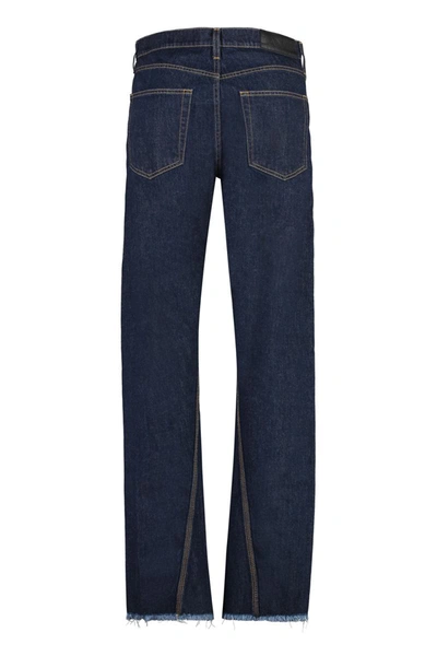 Shop Lanvin 5-pocket Straight-leg Jeans In Denim