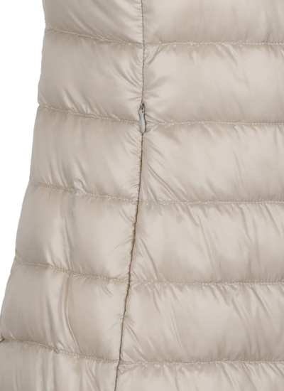 Shop Herno Padded And Quilted Vest In Beige