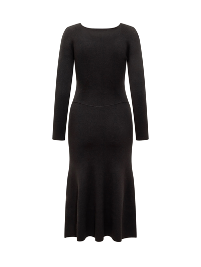 Shop Victoria Beckham Circle Dress In Black