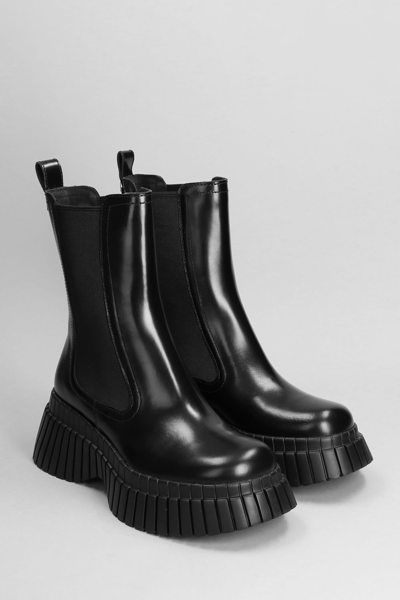 Shop Camper Bcn Combat Boots In Black Leather