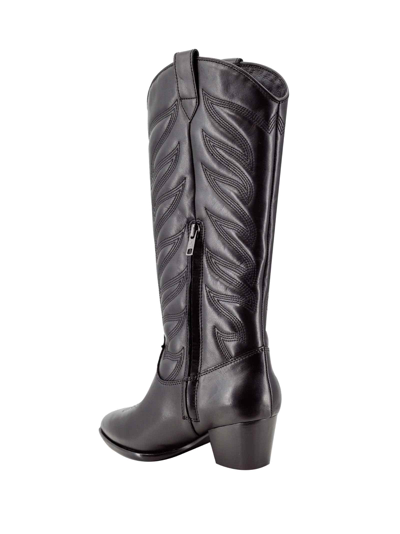 Shop Ash Cow-boy Knee-length Boots In Black