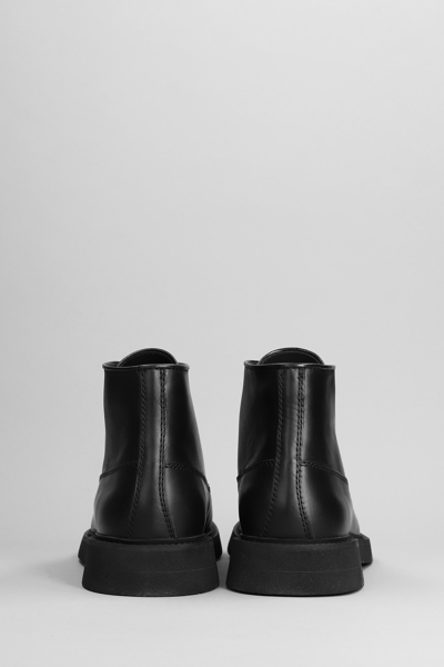 Shop Apc Gael Combat Boots In Black Leather