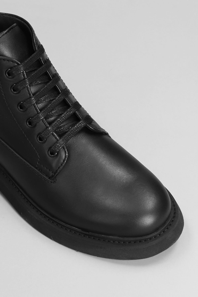 Shop Apc Gael Combat Boots In Black Leather