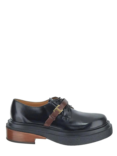 Shop Tod's Derby Shoes In Bruciato