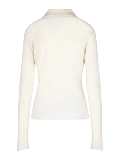 Shop Filippa K Tight Polo Shirt In Winter White