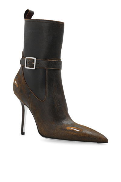 Shop Dsquared2 Heeled Ankle Boots In Brown