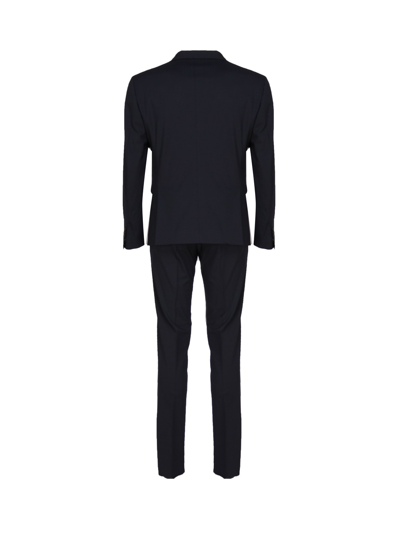 Shop Dsquared2 London Suits In Navy Blue