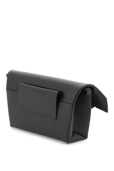Shop Maison Margiela Snatched Small Clutch In Black (black)