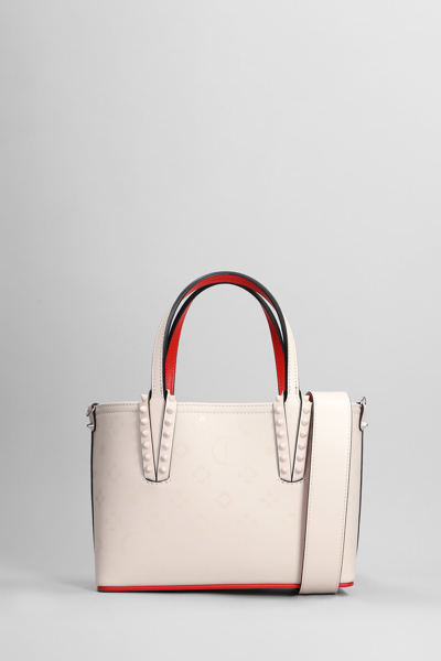 Shop Christian Louboutin Cabata Mini Hand Bag In Rose-pink Leather