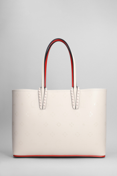 Shop Christian Louboutin Cabata Small Tote In Rose-pink Leather