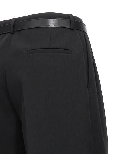 Shop Jil Sander Wool Pants Pences In Black
