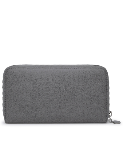 Stella Mccartney Recycled Polyester Wallet In Grey