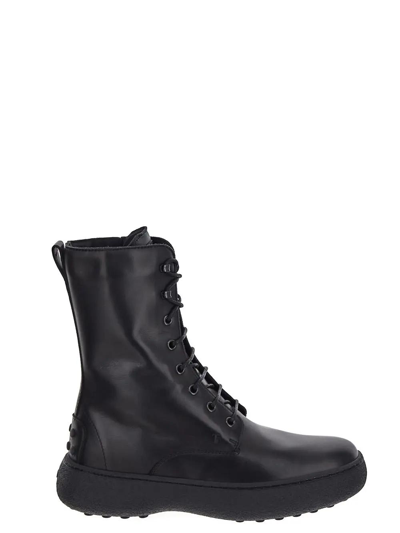 Shop Tod's W.g. Lace-up Ankle Boots In B999